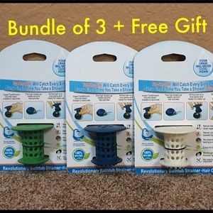 3 TubShroom Tub Hair Catcher Tub Protector